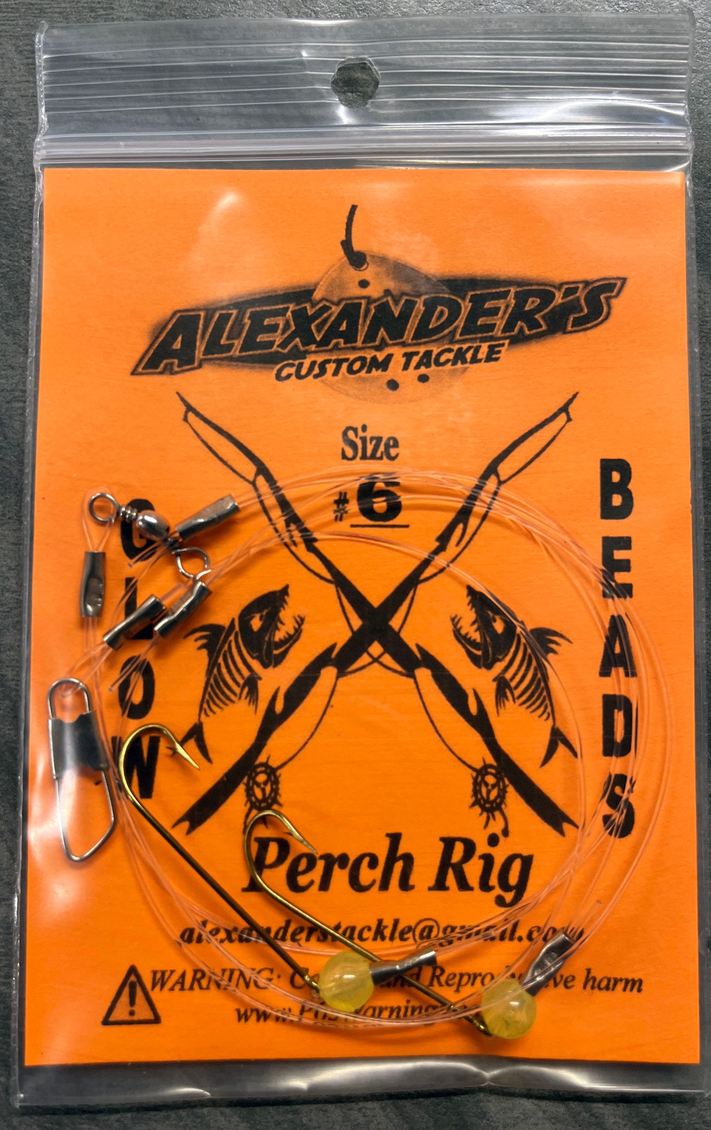 Perch Rigs - Glow Chartreuse Beads