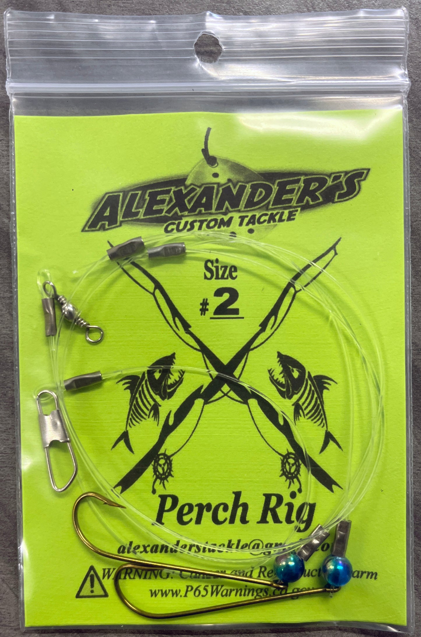 Beaded Perch Rigs - Blue