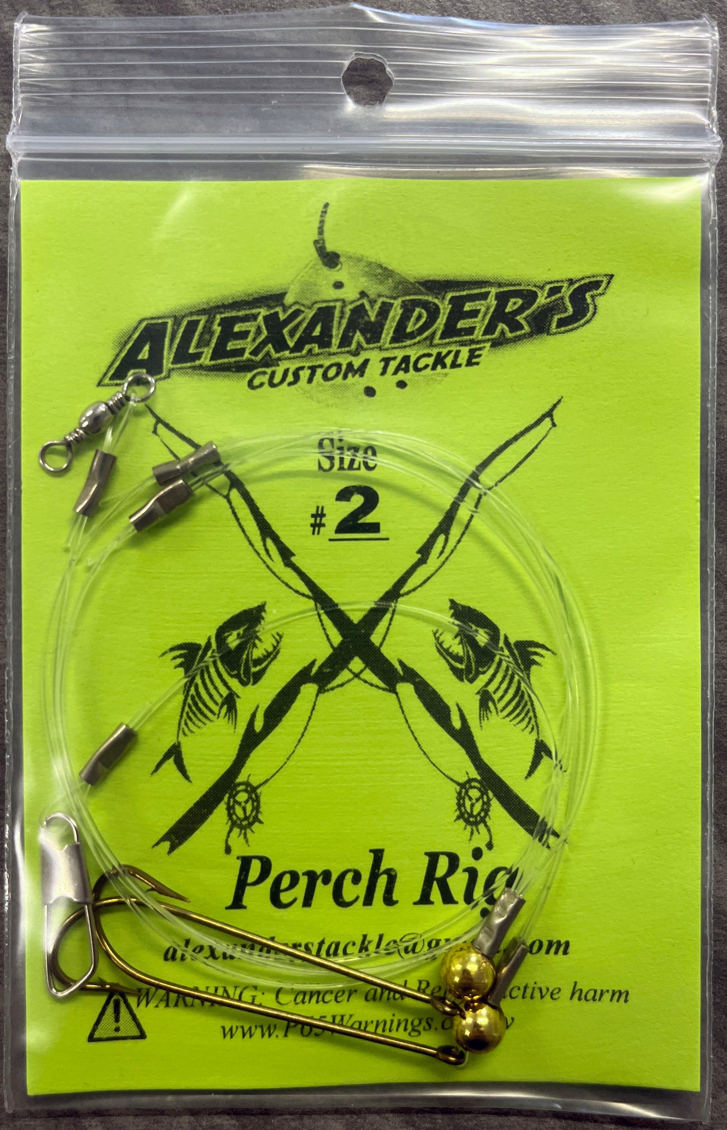 Beaded Perch Rigs - Gold