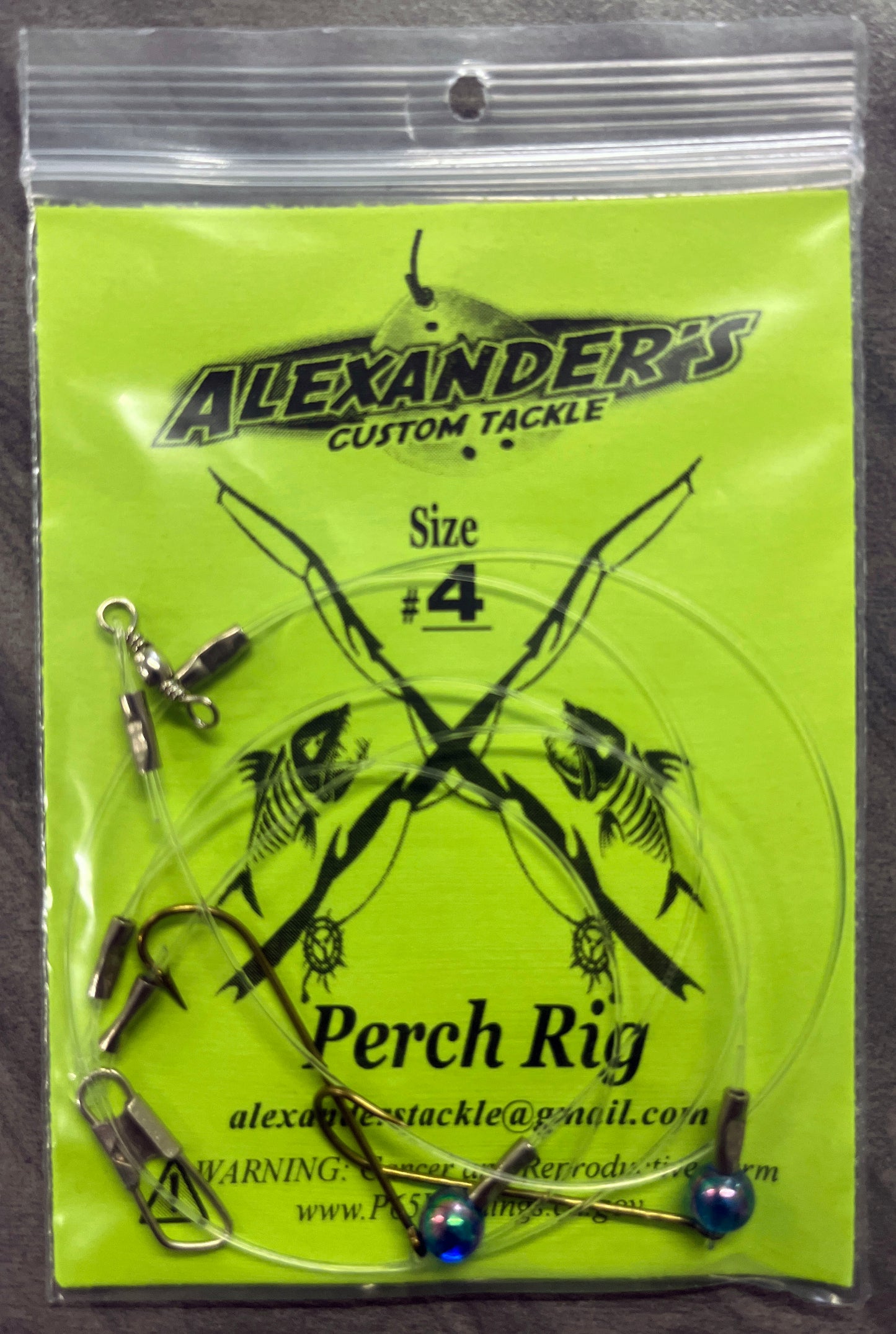 Beaded Perch Rigs - Blue