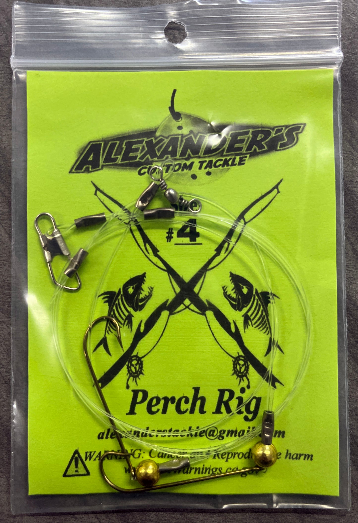 Beaded Perch Rigs - Gold