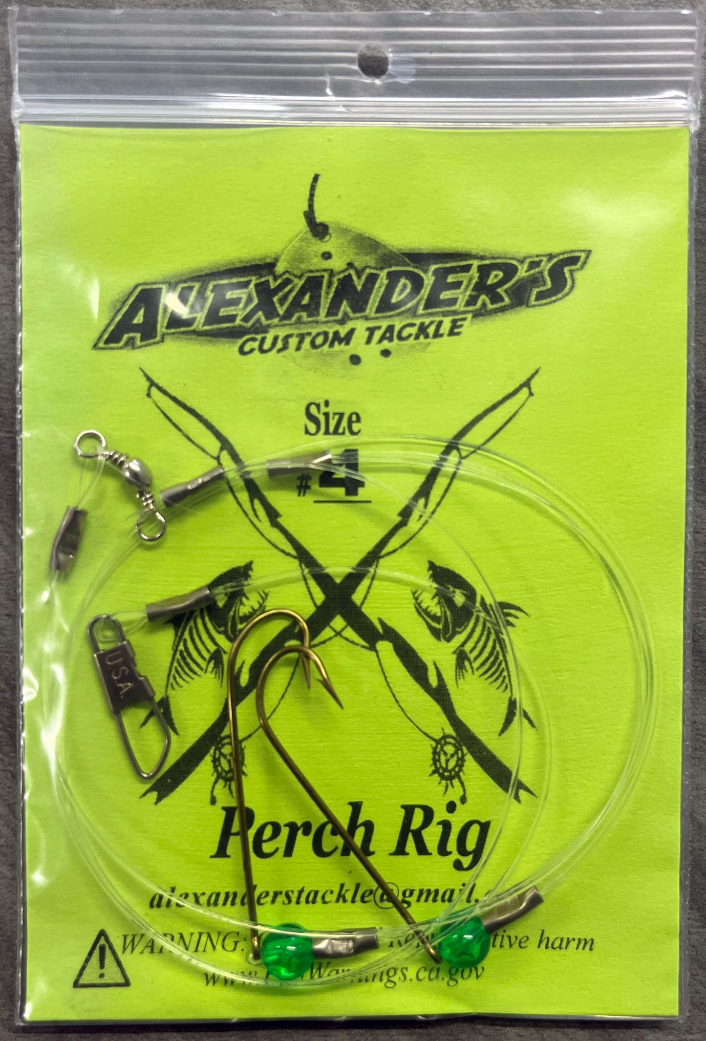 Beaded Perch Rigs - Green