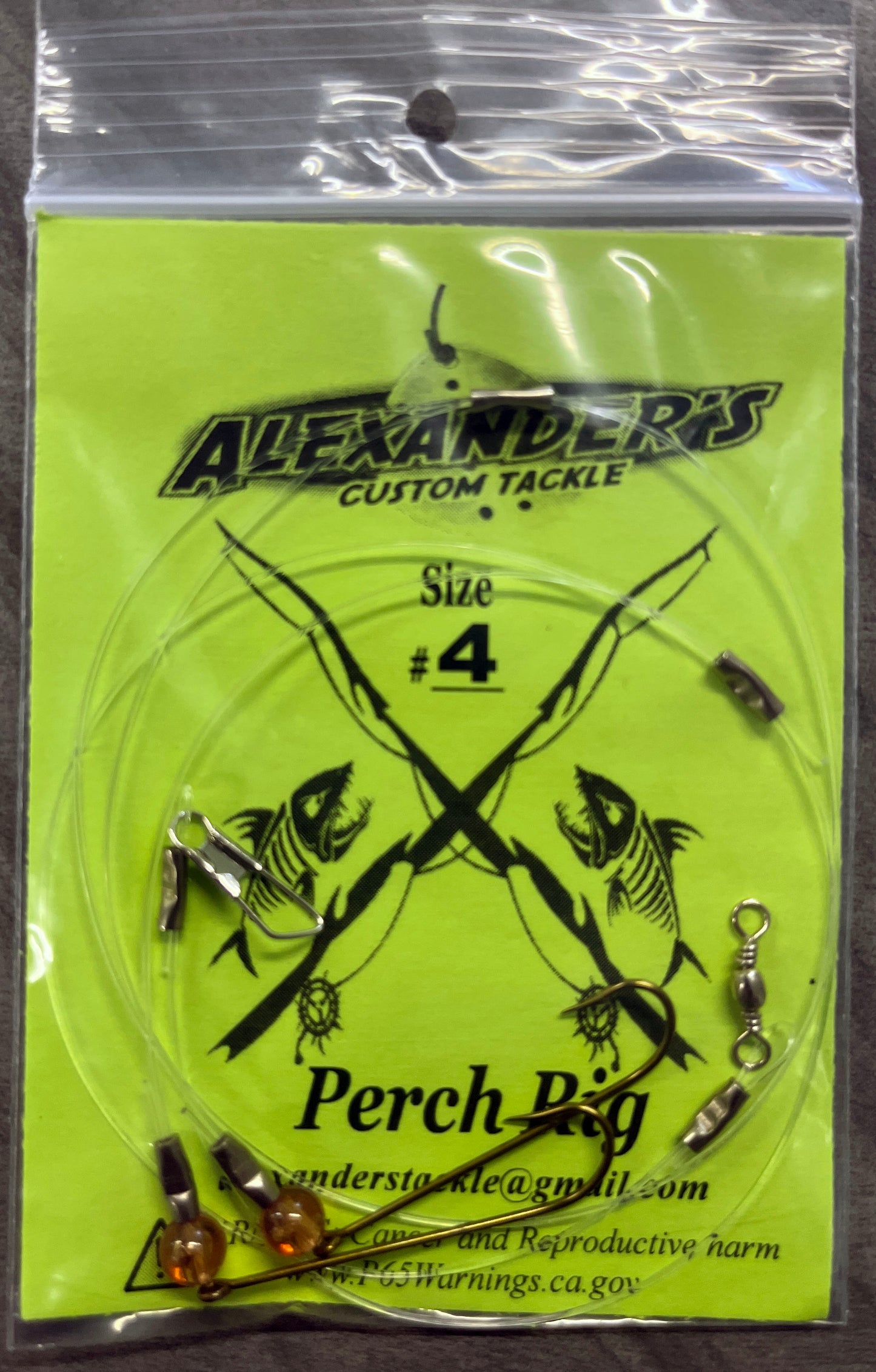Beaded Perch Rigs - Root Beer