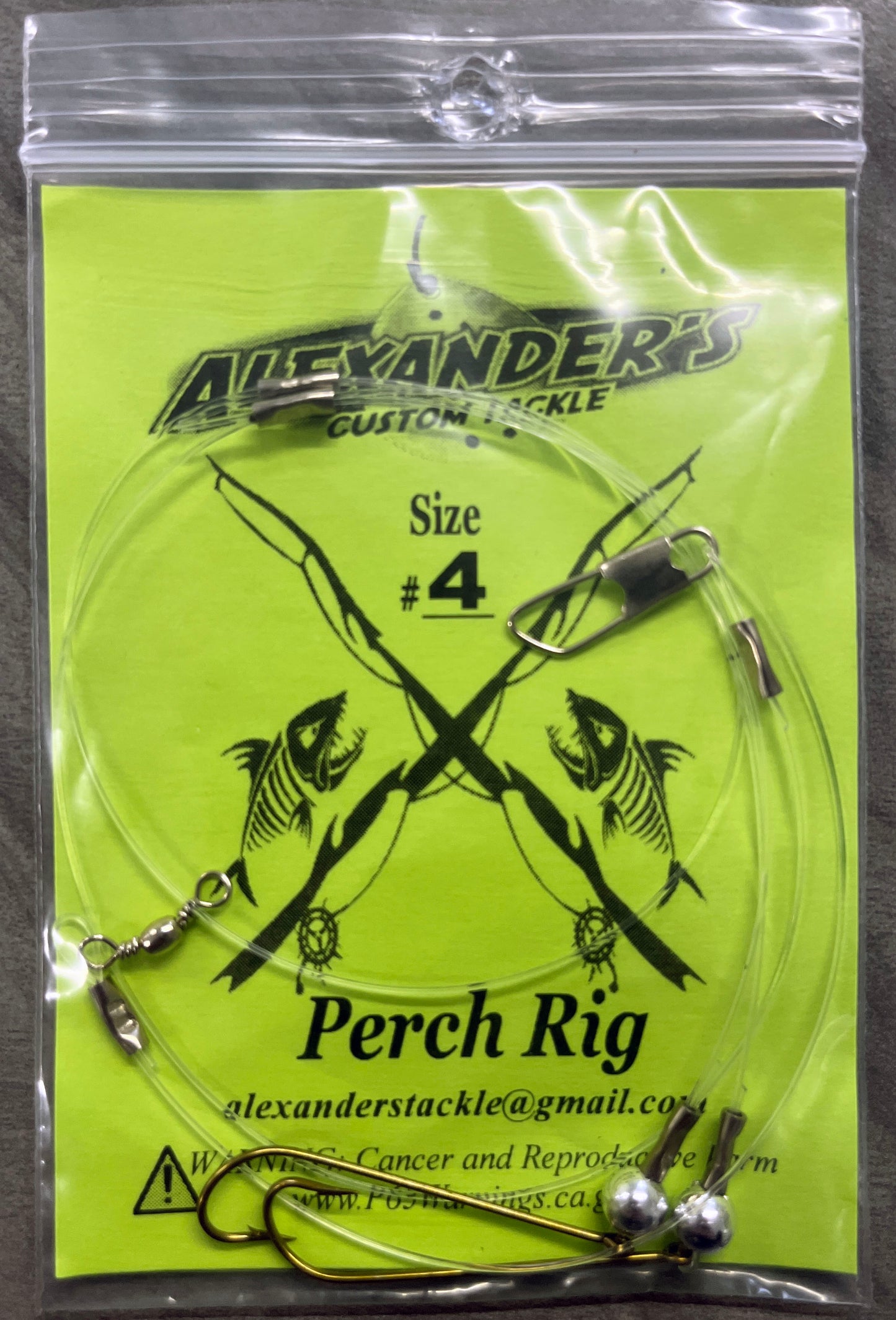 Beaded Perch Rigs - Silver