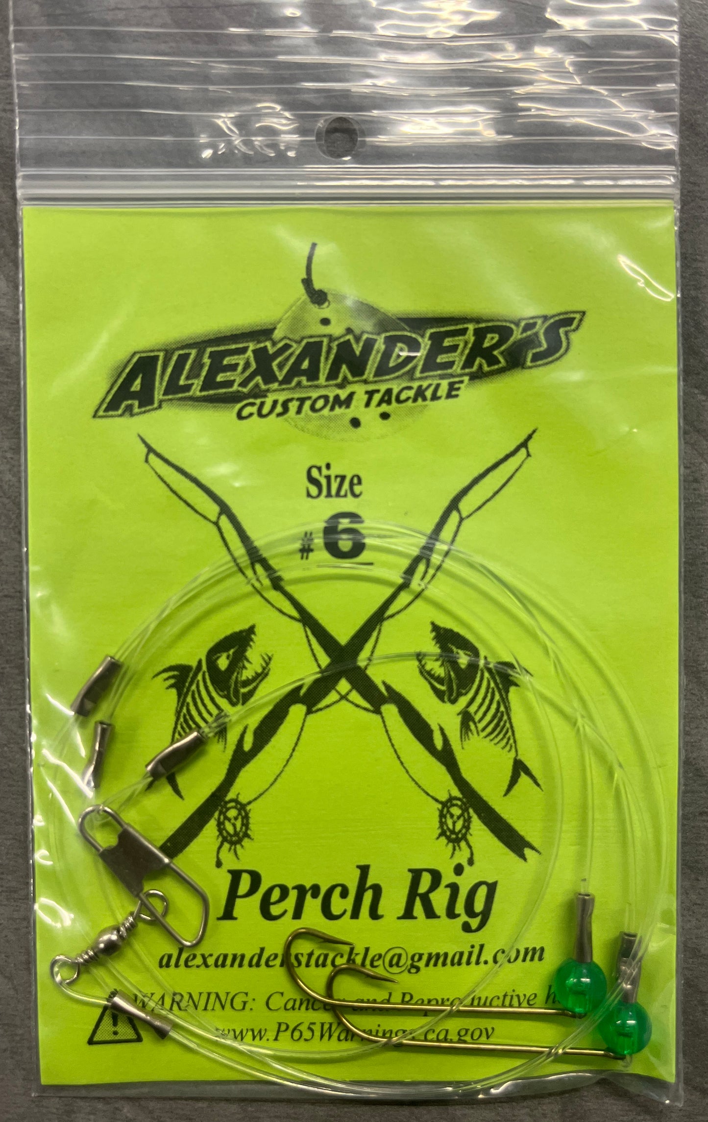 Beaded Perch Rigs - Green
