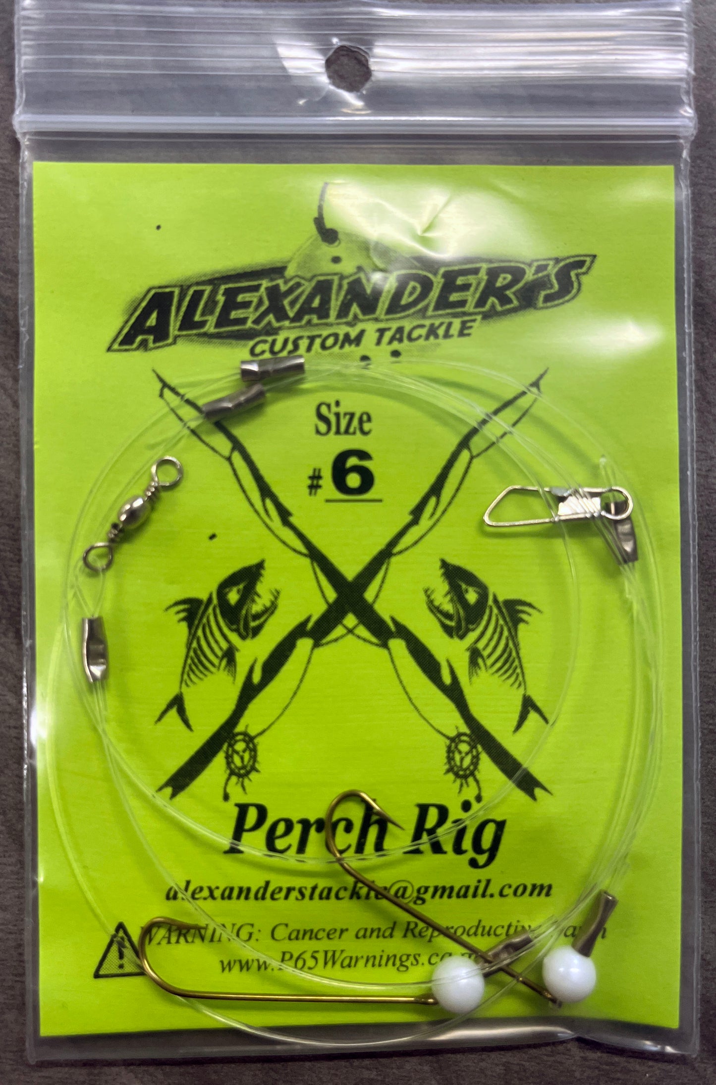 Beaded Perch Rigs - Pearl White
