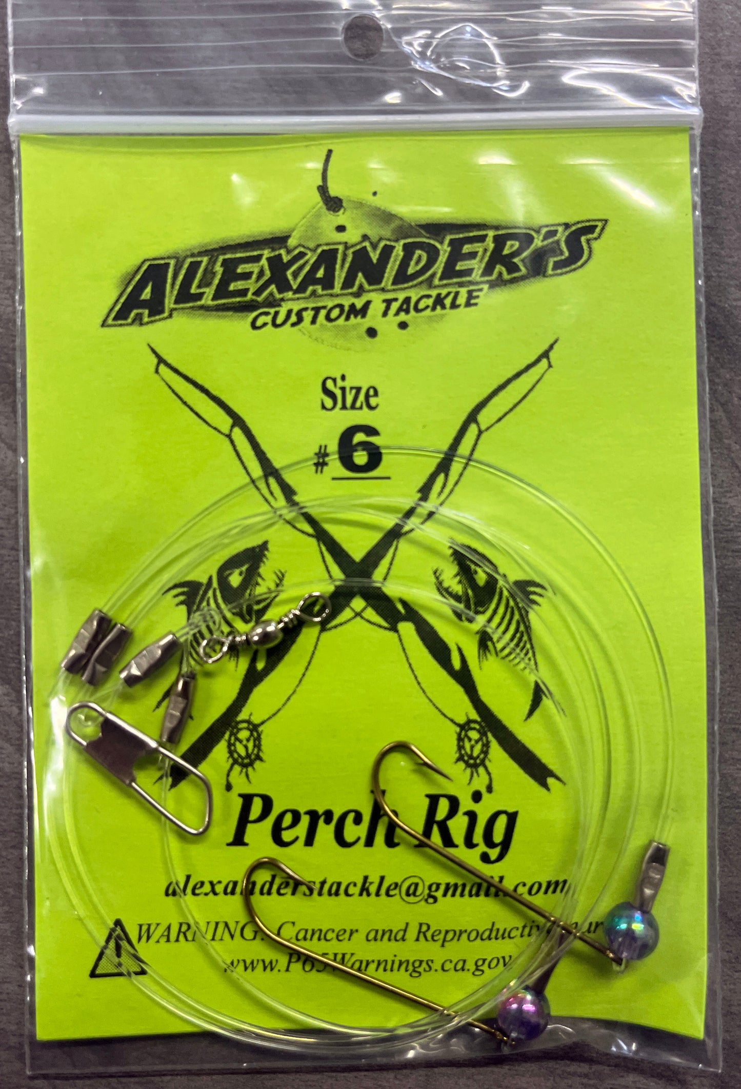 Beaded Perch Rigs - Purple