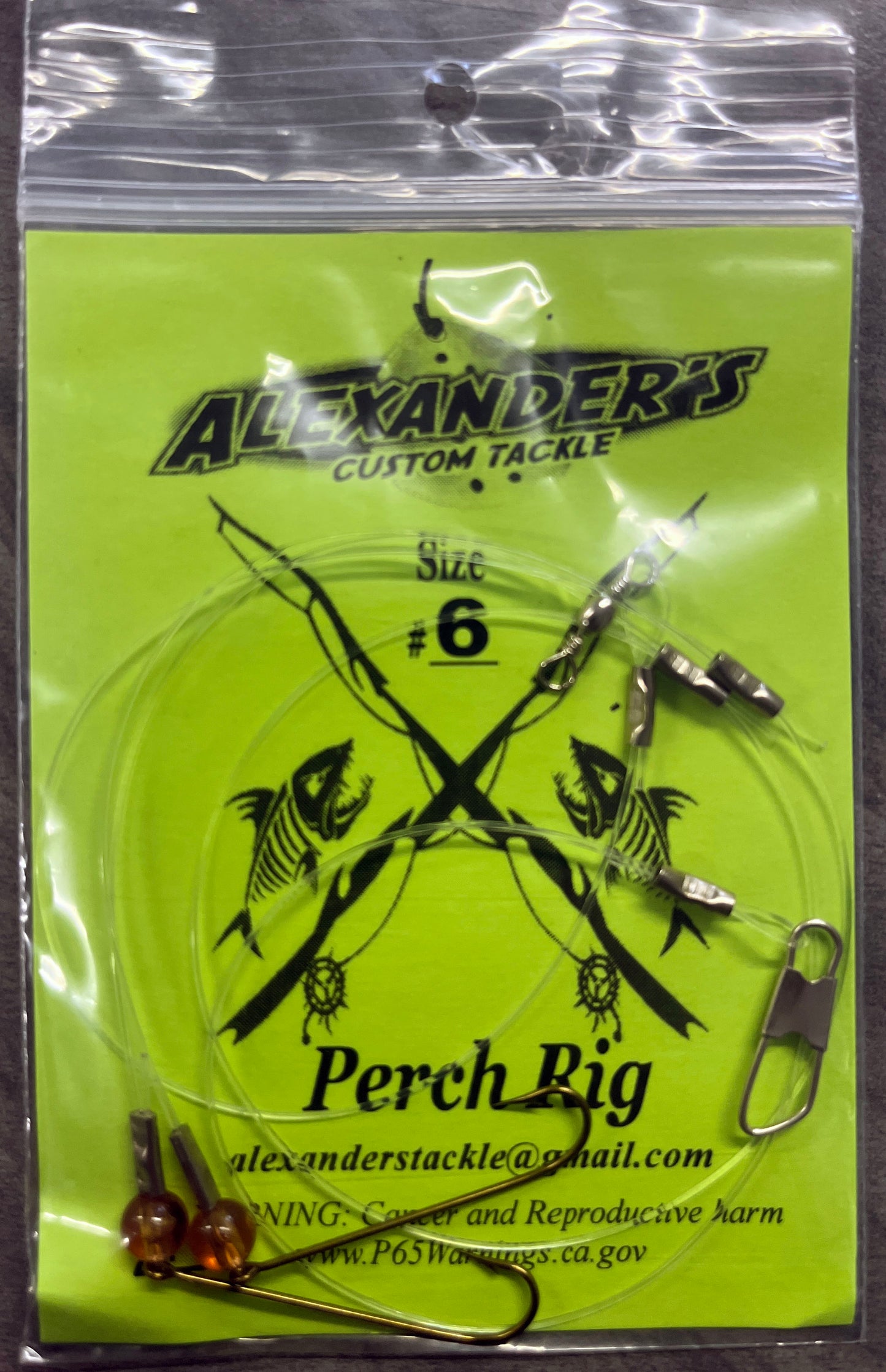 Beaded Perch Rigs - Root Beer
