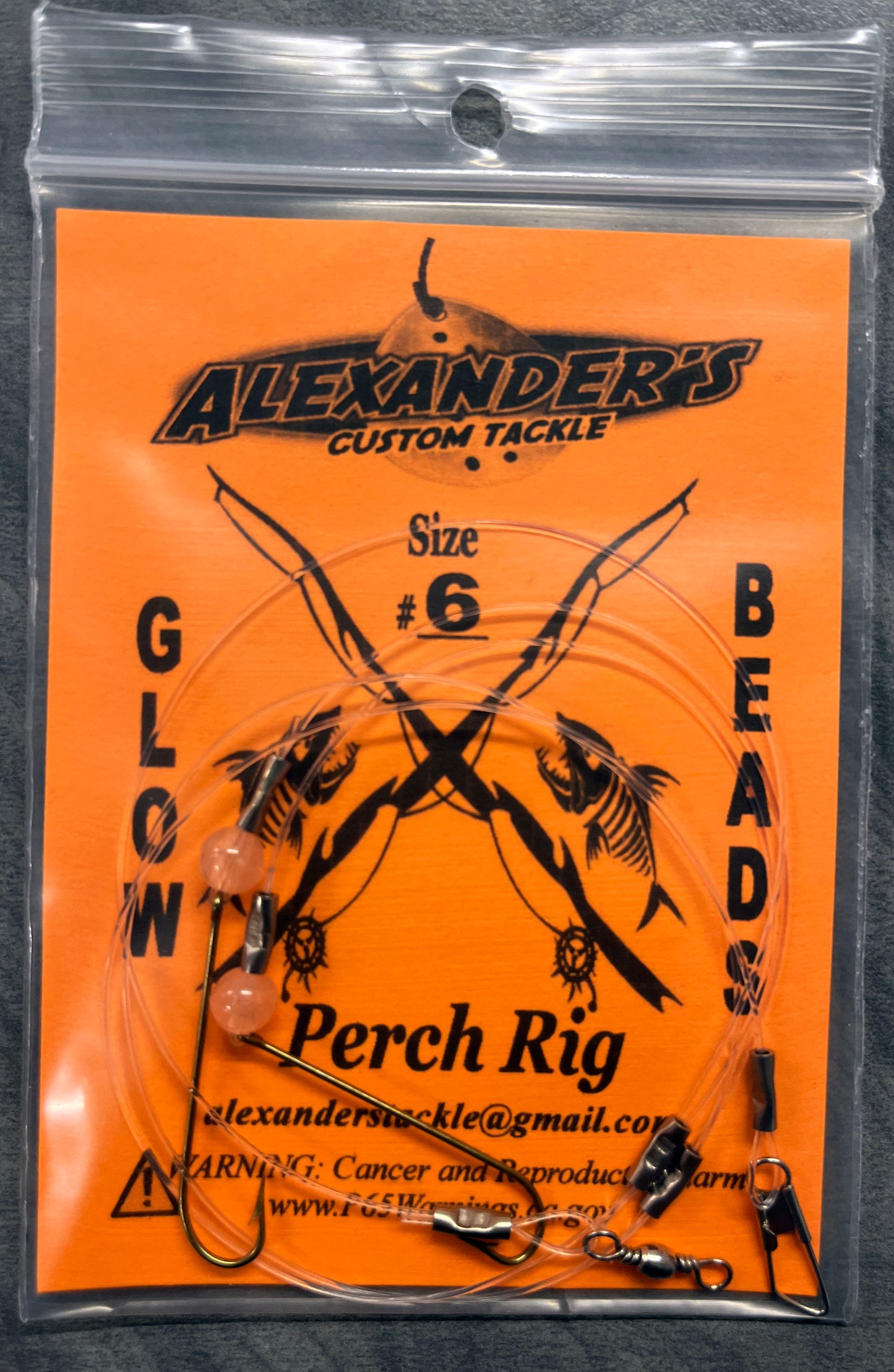 Perch Rigs - Glow Orange Beads