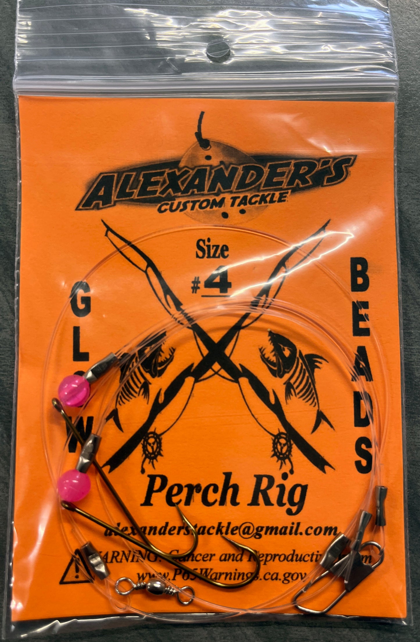 Perch Rigs- Glow Pink Beads