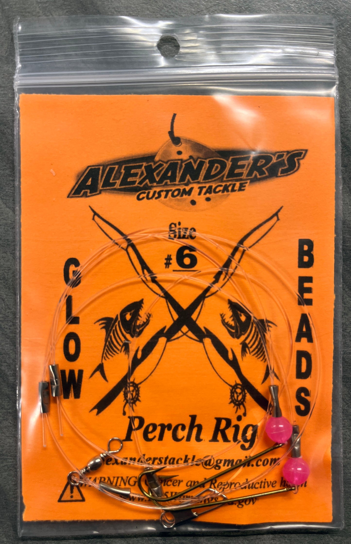 Perch Rigs- Glow Pink Beads