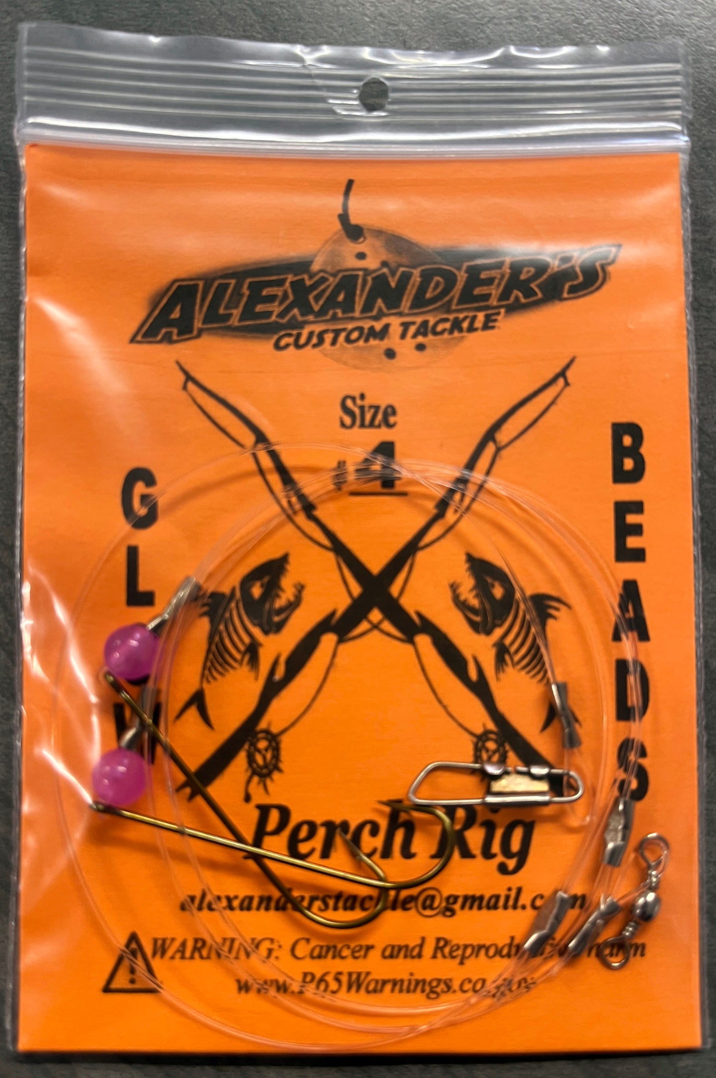 Perch Rigs - Glow Purple Beads