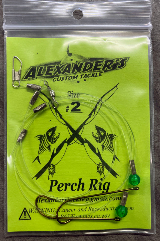 Beaded Perch Rigs - Green