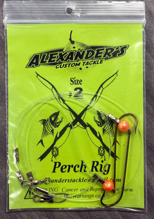 Beaded Perch Rigs - Orange