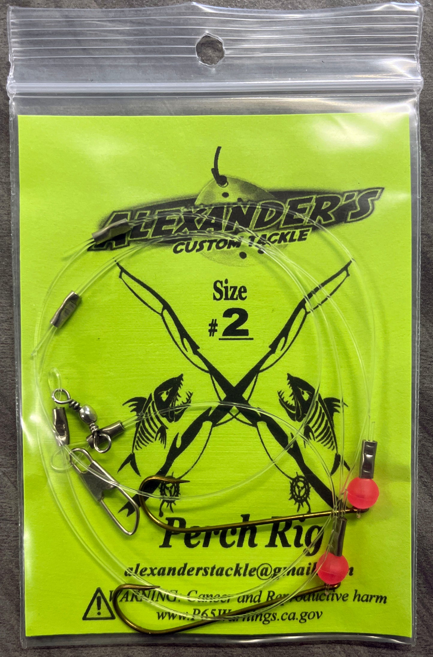 Beaded Perch Rigs - Pink