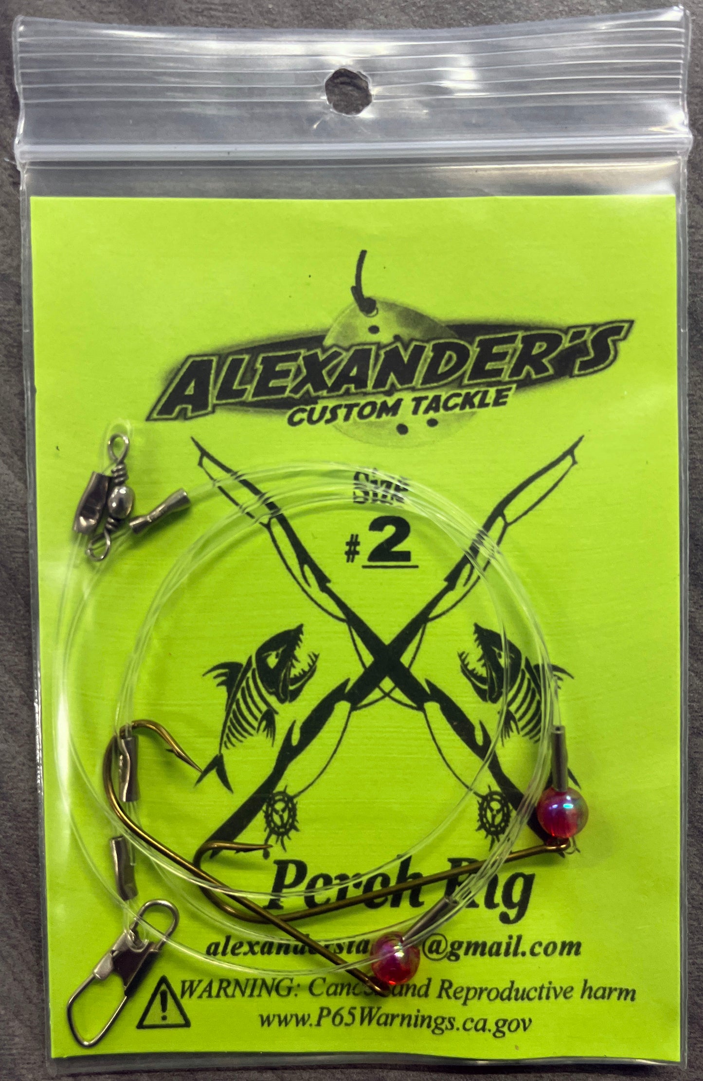 Beaded Perch Rigs - Red