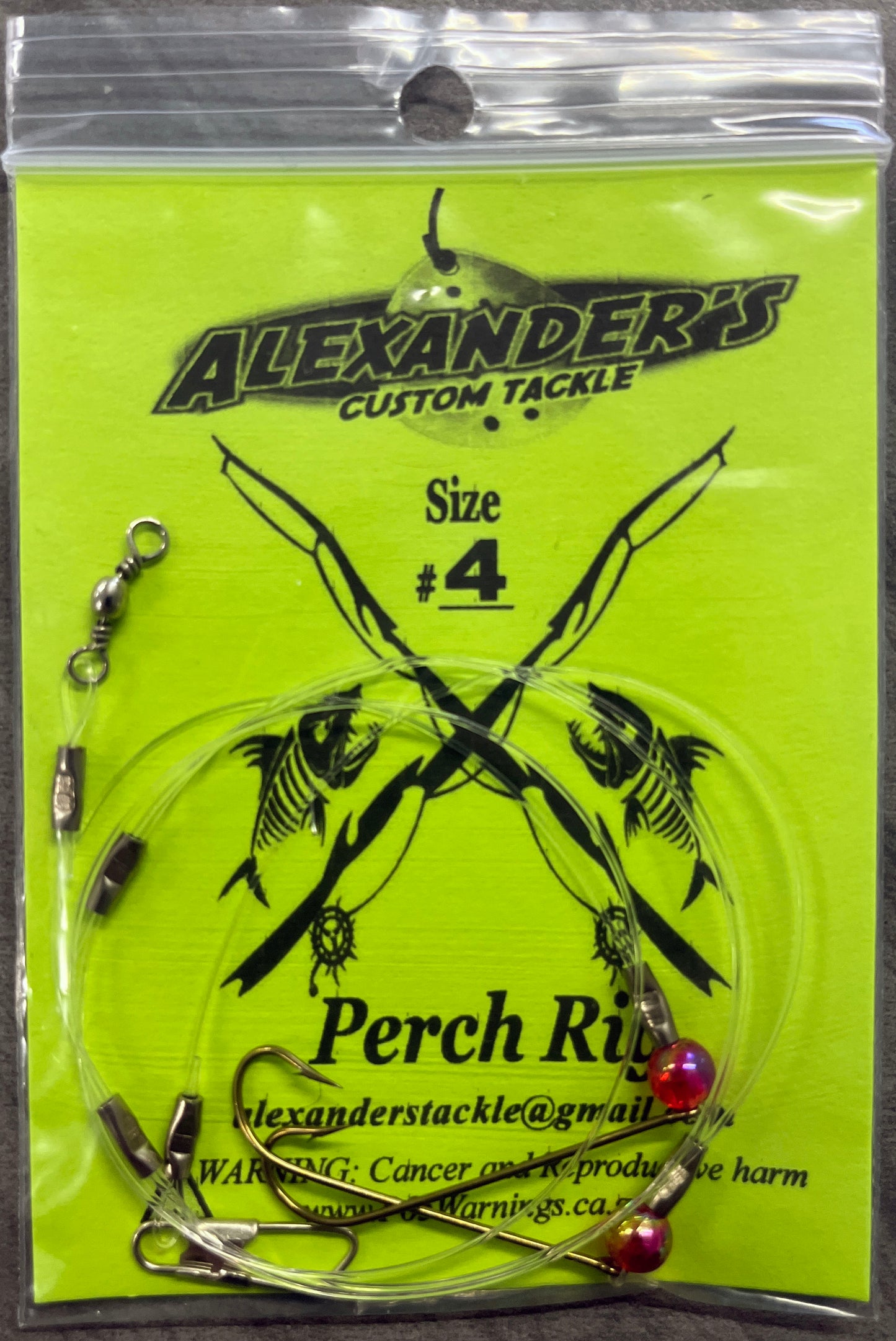 Beaded Perch Rigs - Red