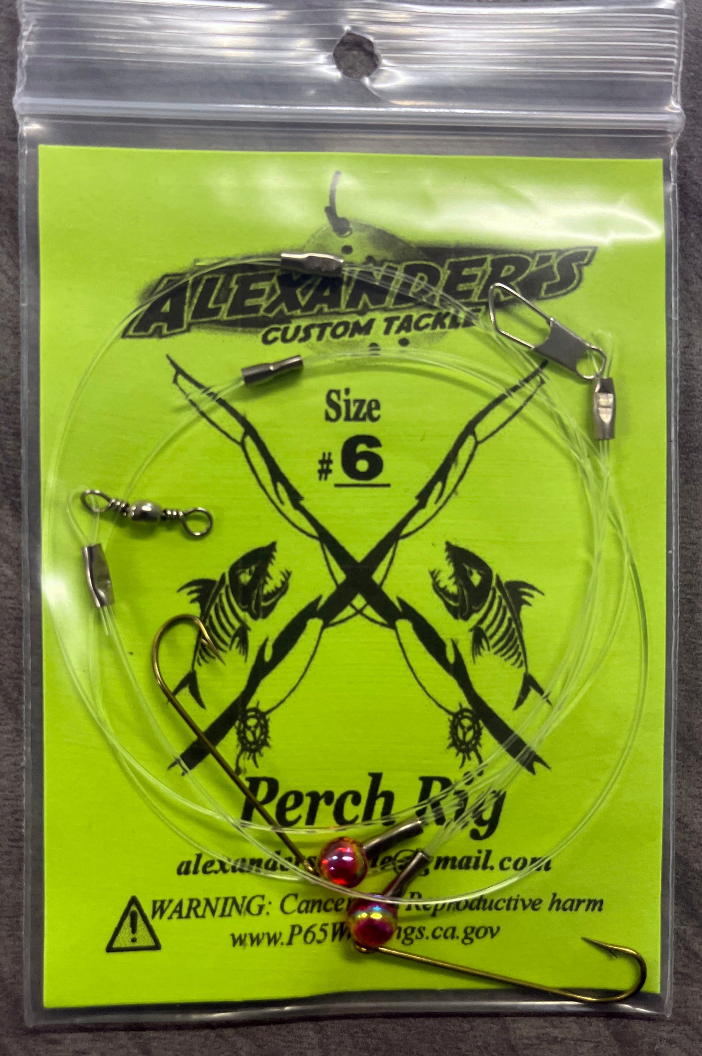 Beaded Perch Rigs - Red